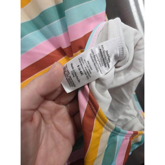 5/$15 Multicolor Striped Swimming Suit - Wonder Nation - S (6-6x) - Picture 3 of 3
